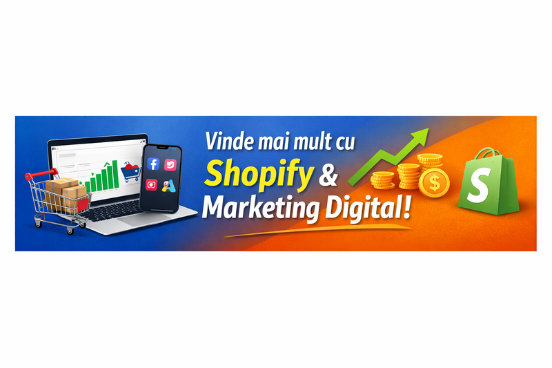 Creare site shopify + integrare, digital marketing , campanii platite